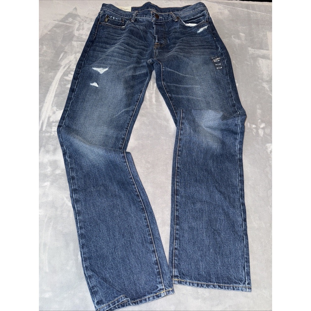 ABERCROMBIE & FITCH Men's THE A&F CLASSIC STRAIGHT Y2K Jeans Button Fly 34 / 34
